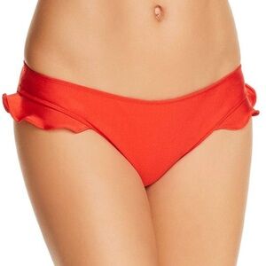 MWT For Love & Lemons Rodeo Ruffle Bikini Bottom in Red Size XS ❤️